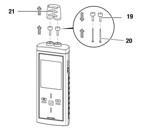 Trotec T510 - Removing Protective Caps and Installing Pins